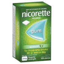 Nicorette Gum Spearmint 2mg 105 Pieces